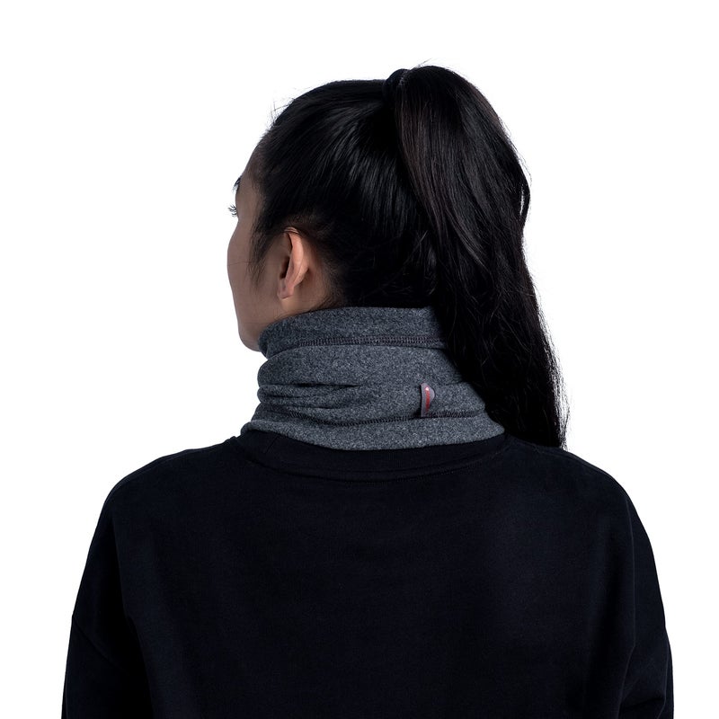 Buff Adult Polar Fleece Neck Gaiter, Headband & Winter Neck Warmer, Ski Mask & Face Shield, Balaclava, Grey Heather, One Size - Image 3